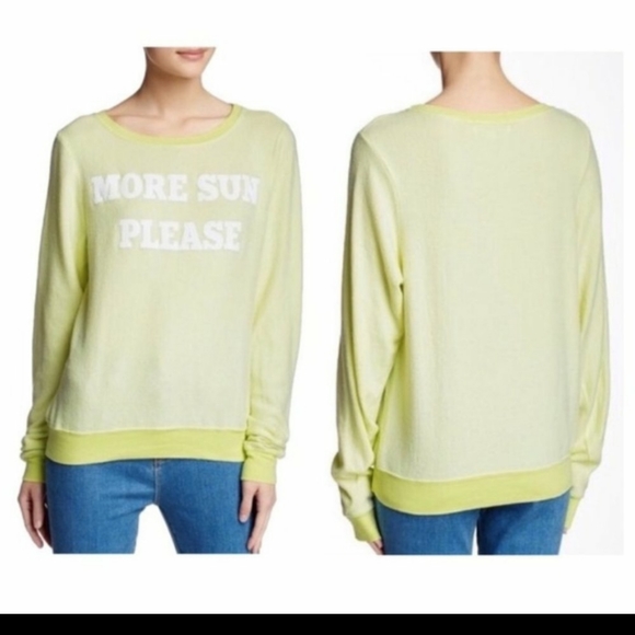 Wildfox more sun please sweatshirt sz s - Picture 1 of 5